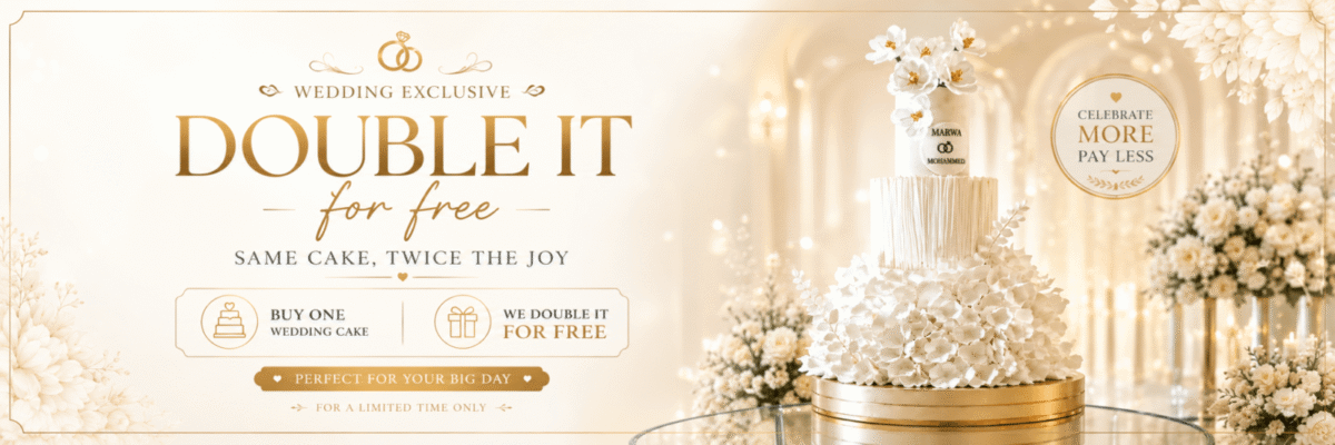 Wedding Cake – Double It For Free special offer
